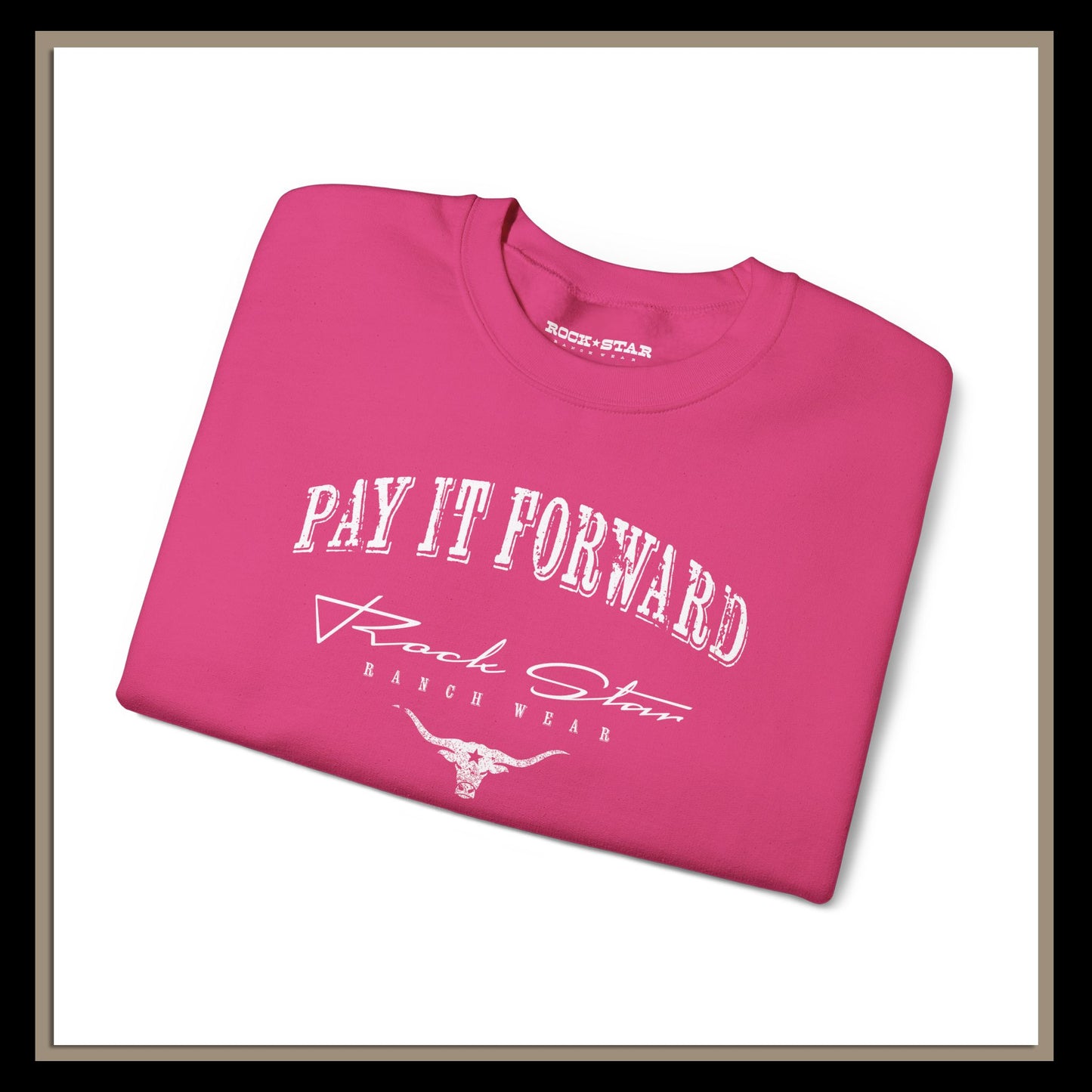 Pay It Forward | Woman's | RSRW Crewneck Sweatshirt - Be Kind, Share the Shirt.