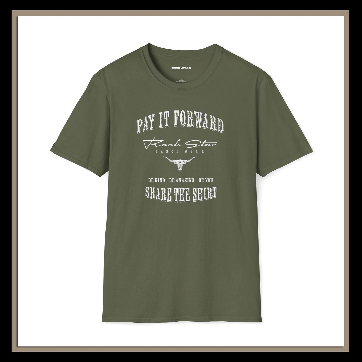 Pay It Forward | Mens | RSRW | Unisex Soft style T-Shirt.