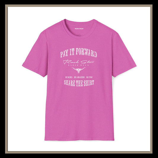 Pay It Forward | Woman's | RSRW | Soft style T-Shirt - Be Kind, Share the Shirt.