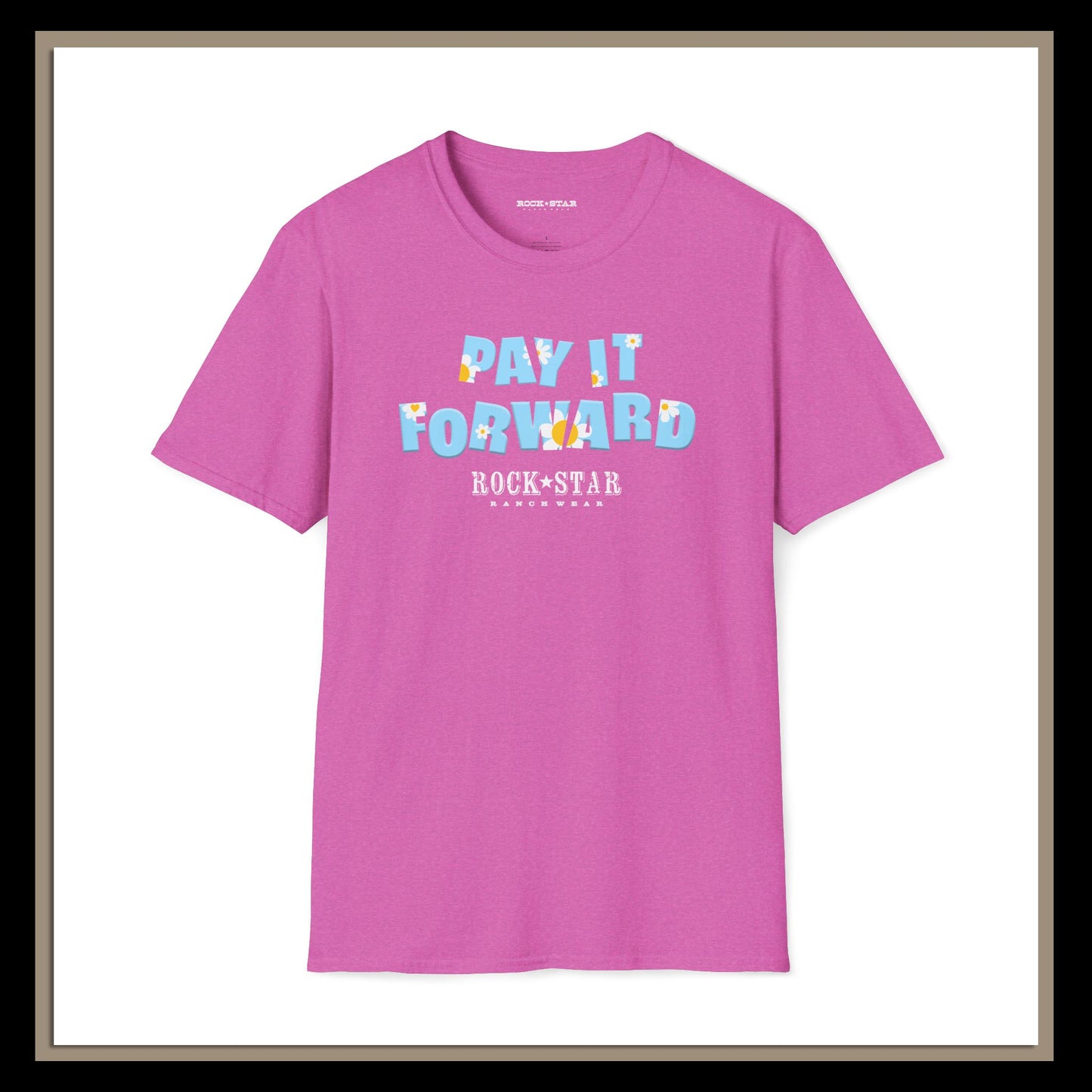 Pay It Forward | Woman's Moo | RSRW | Unisex Soft style T-Shirt -