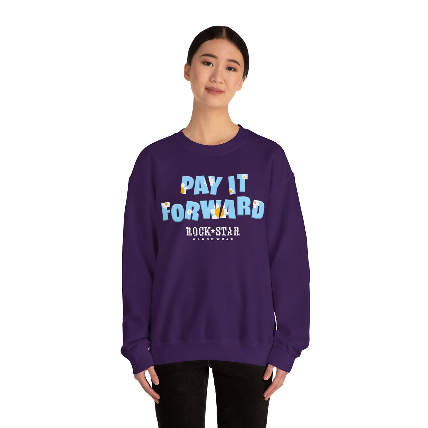 Pay It Forward | Woman's Moo | RSRW | Unisex Heavy Blend™ Crewneck Sweatshirt