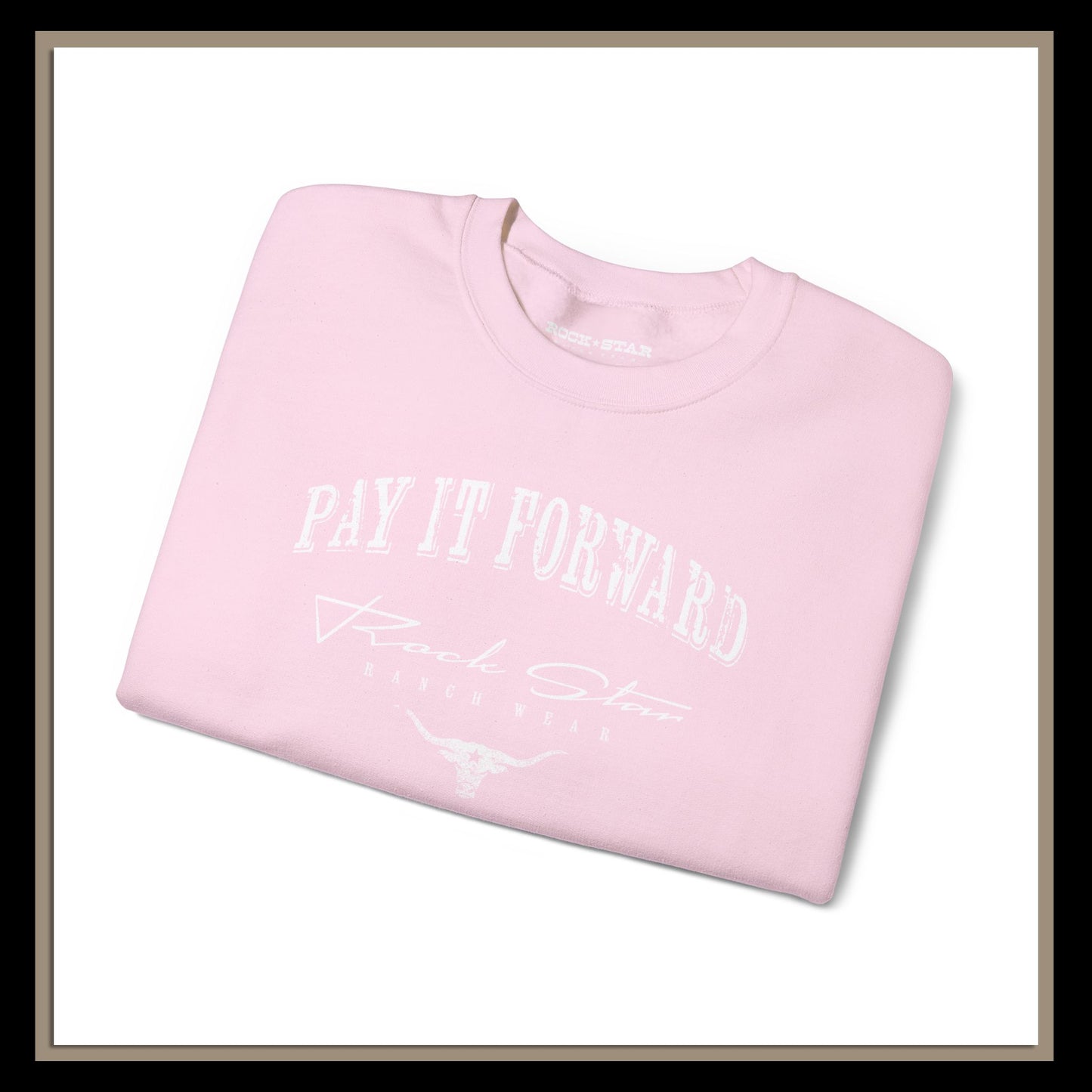 Pay It Forward | Woman's | RSRW Crewneck Sweatshirt - Be Kind, Share the Shirt.