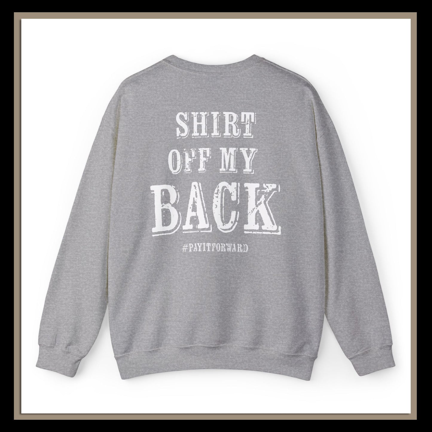 Pay It Forward | Woman's | RSRW Crewneck Sweatshirt - Be Kind, Share the Shirt.