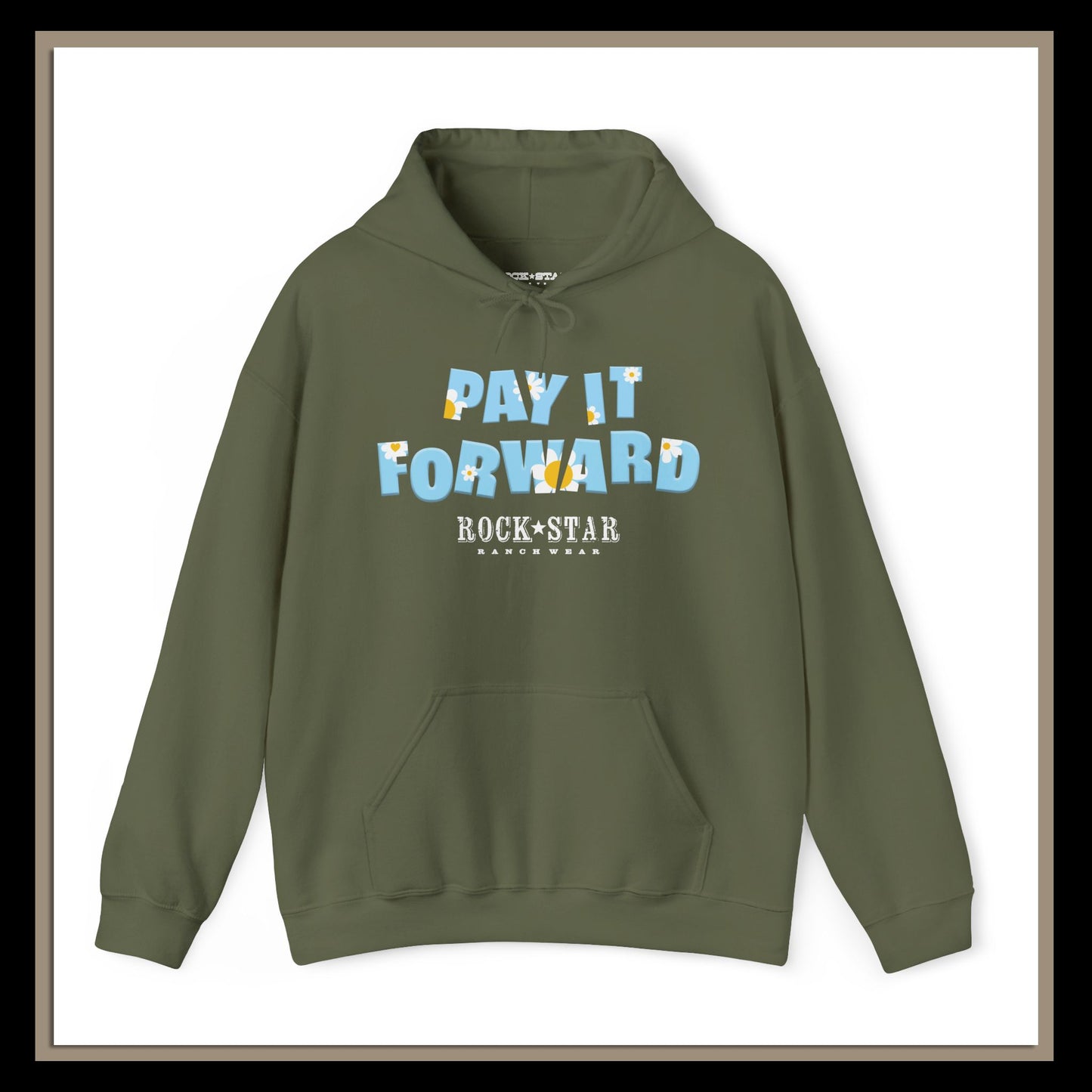 Pay It Forward | Men's Moo | RSRW | Unisex Heavy Blend Hooded Sweatshirt – Fun Cow Graphic Design