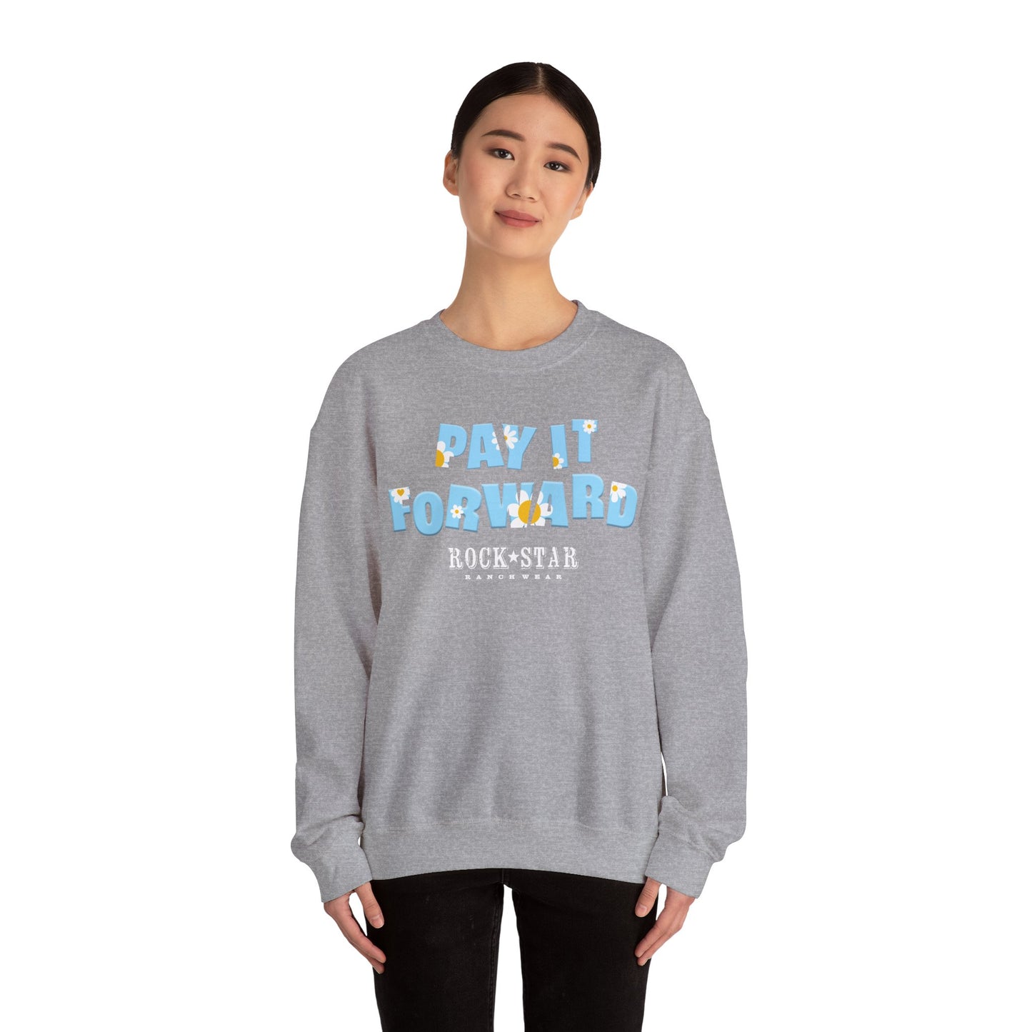 Pay It Forward | Woman's Moo | RSRW | Unisex Heavy Blend™ Crewneck Sweatshirt