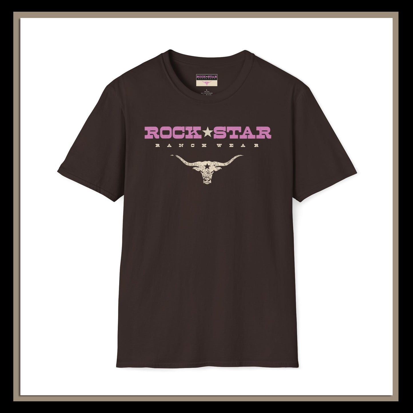 Woman's | RSRW | Pink Bull | Ranch Wear T-Shirt.