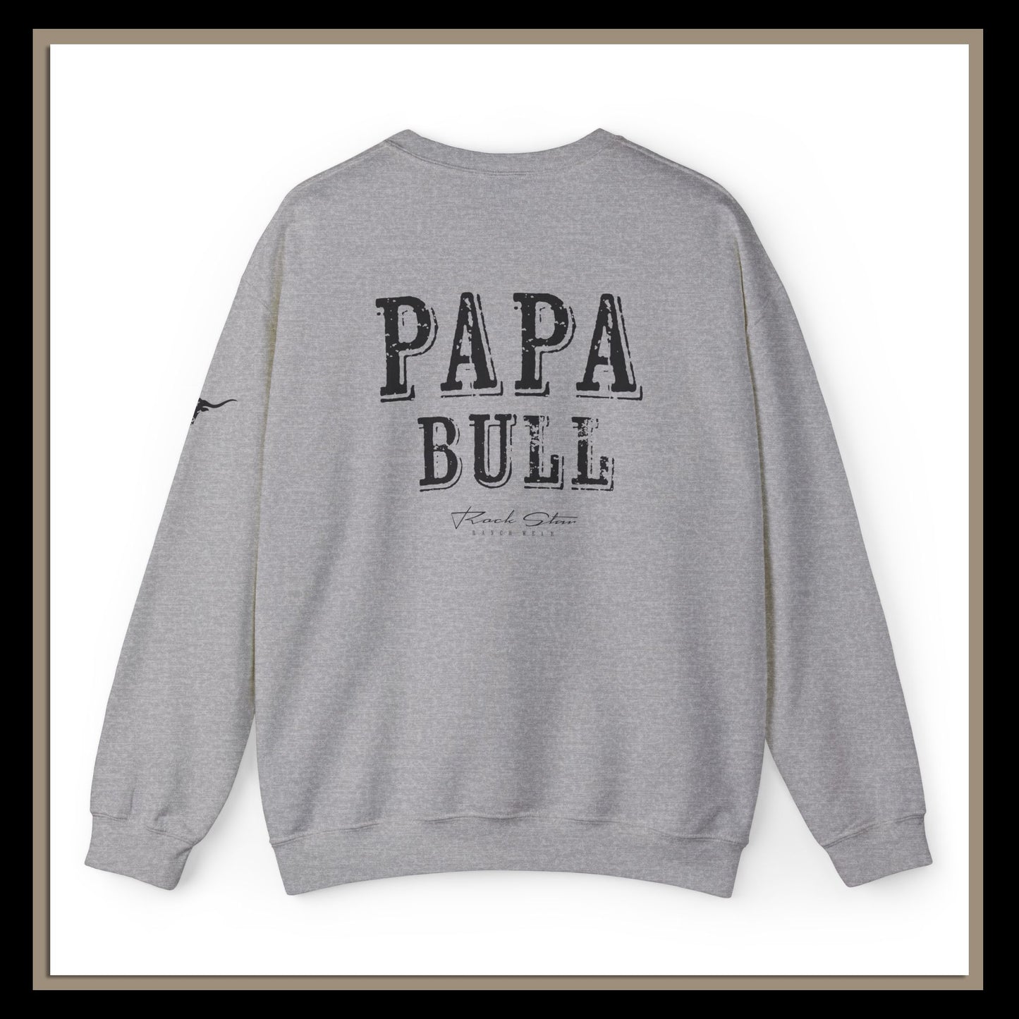 Papa Bull | RSRW | Unisex Heavy Blend™ Crewneck Sweatshirt