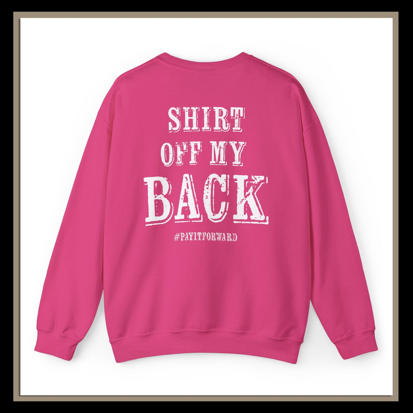 Pay It Forward | Woman's | RSRW Crewneck Sweatshirt - Be Kind, Share the Shirt.