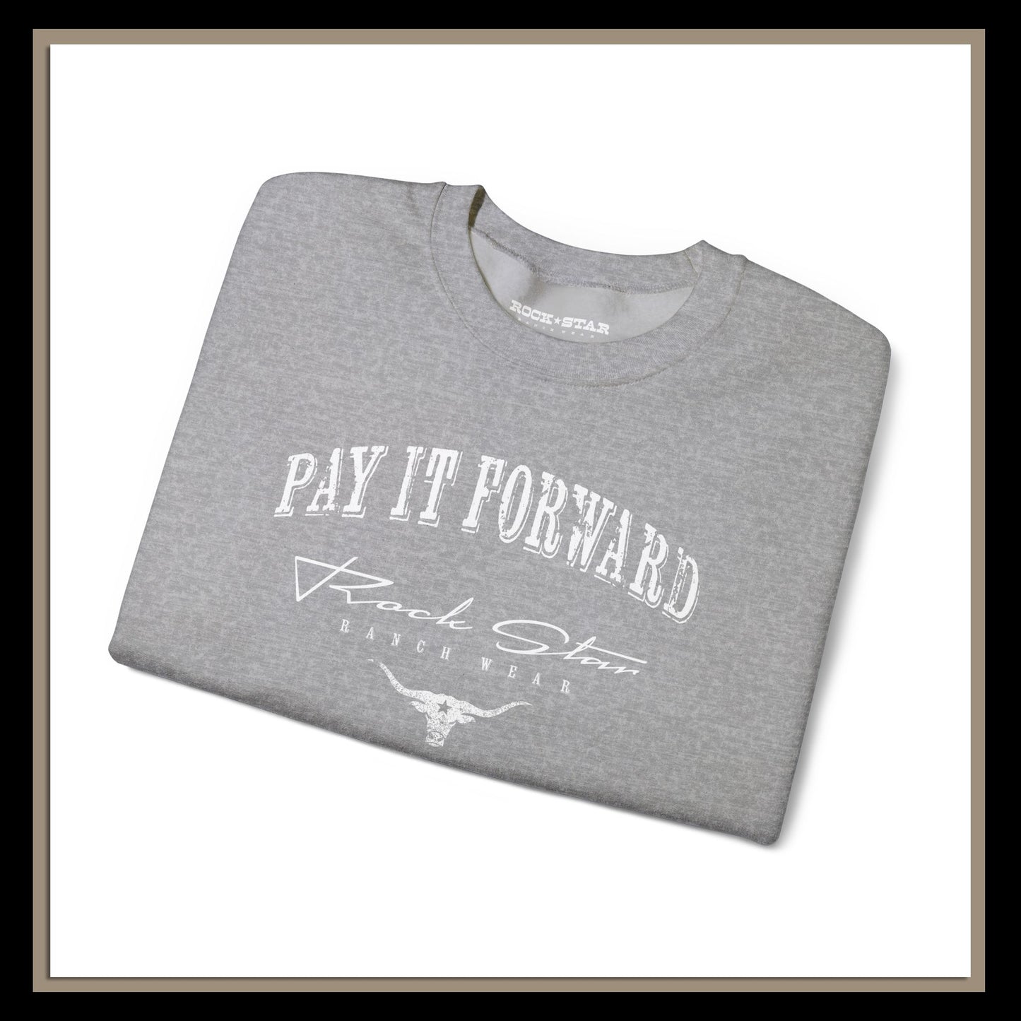 Pay It Forward | Woman's | RSRW Crewneck Sweatshirt - Be Kind, Share the Shirt.