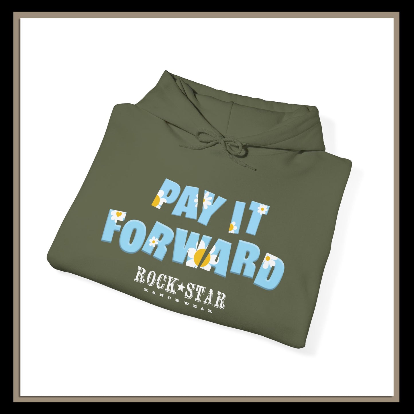 Pay It Forward | Men's Moo | RSRW | Unisex Heavy Blend Hooded Sweatshirt – Fun Cow Graphic Design