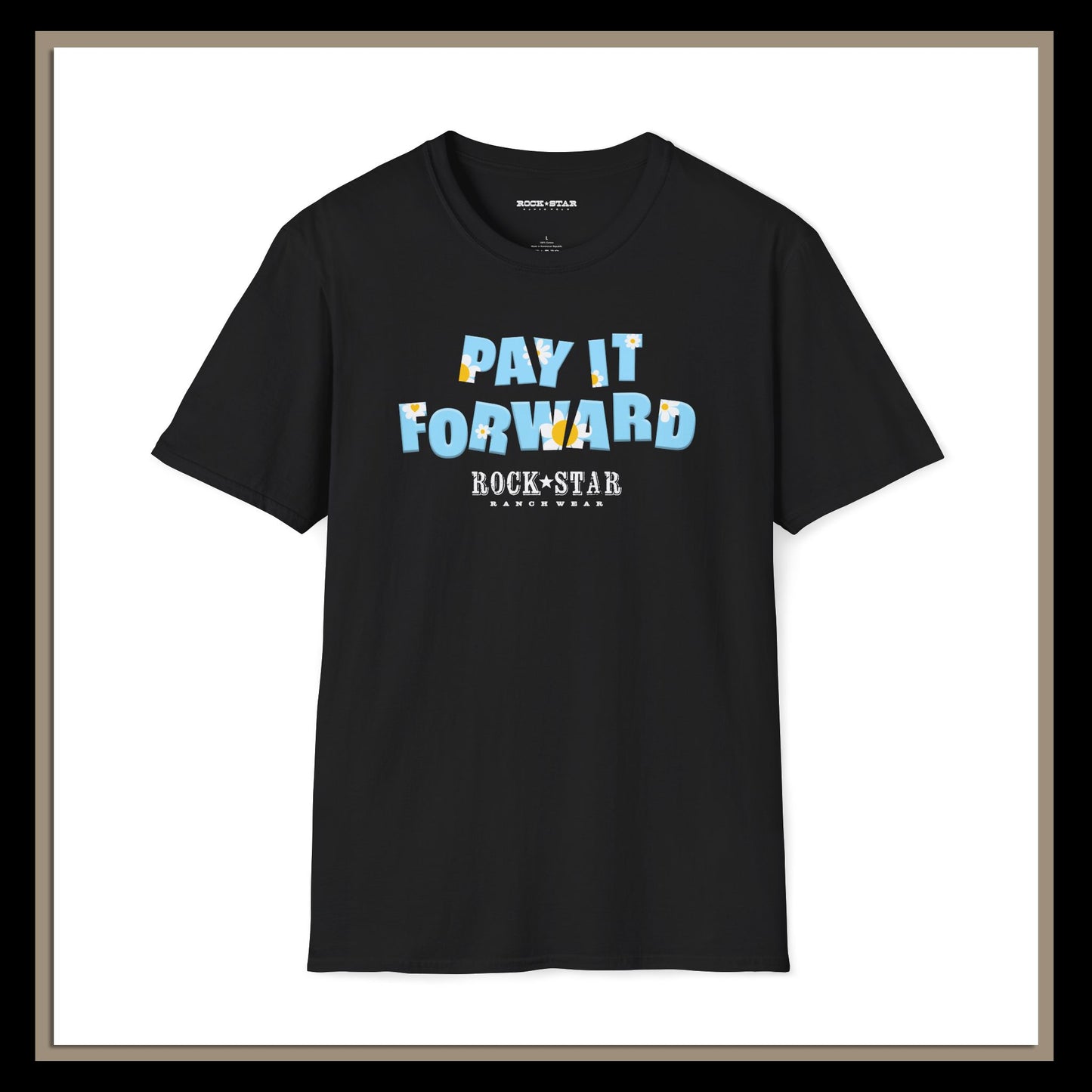 Pay It Forward | Woman's Moo | RSRW | Unisex Soft style T-Shirt -