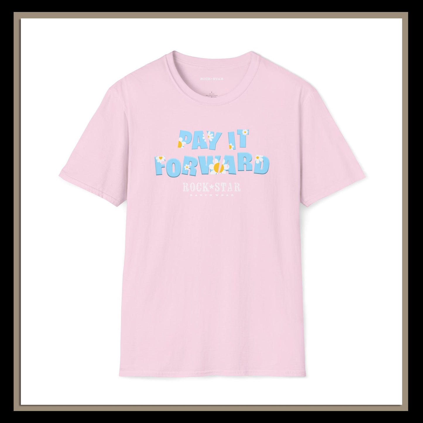 Pay It Forward | Woman's Moo | RSRW | Unisex Soft style T-Shirt -