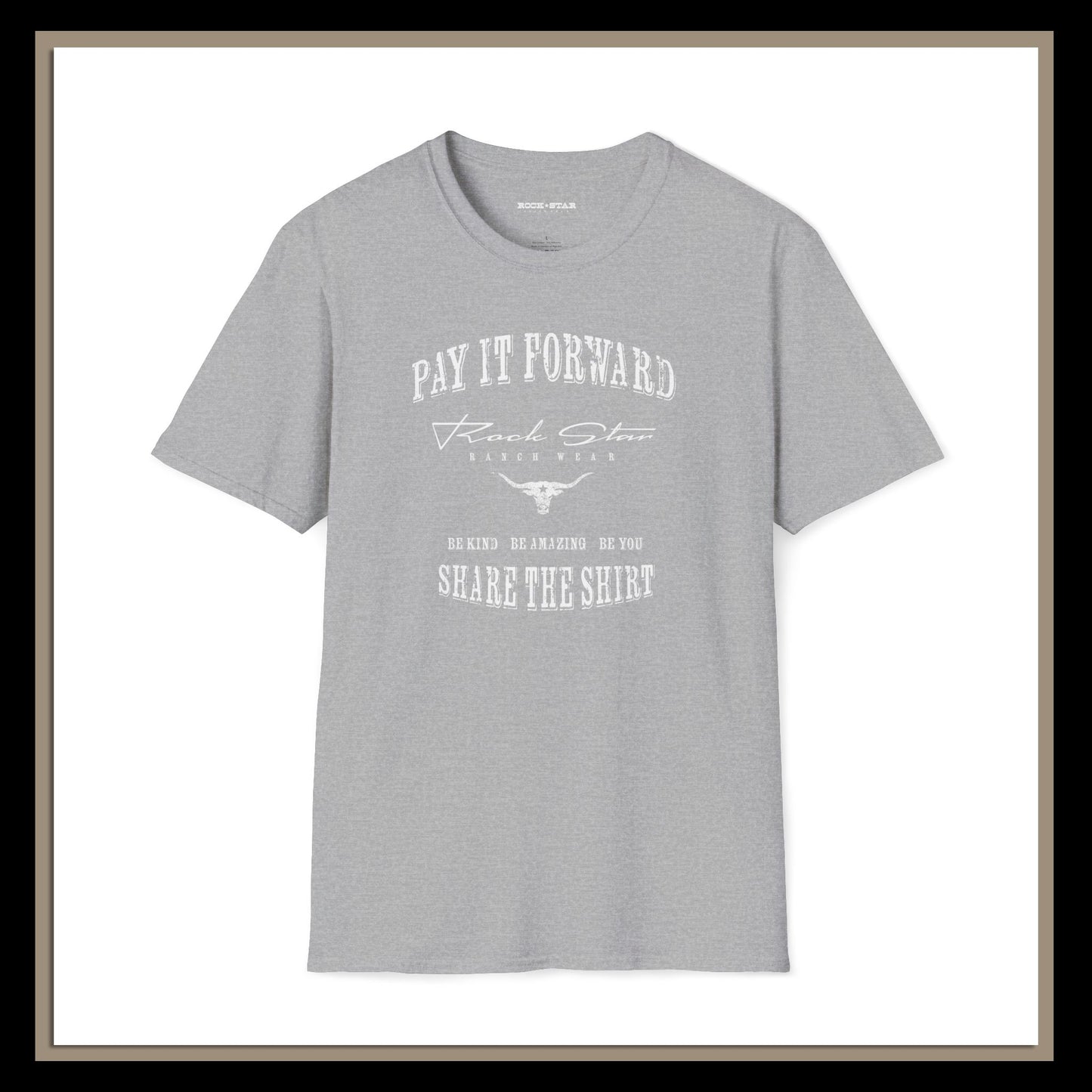 Pay It Forward | Mens | RSRW | Unisex Soft style T-Shirt.